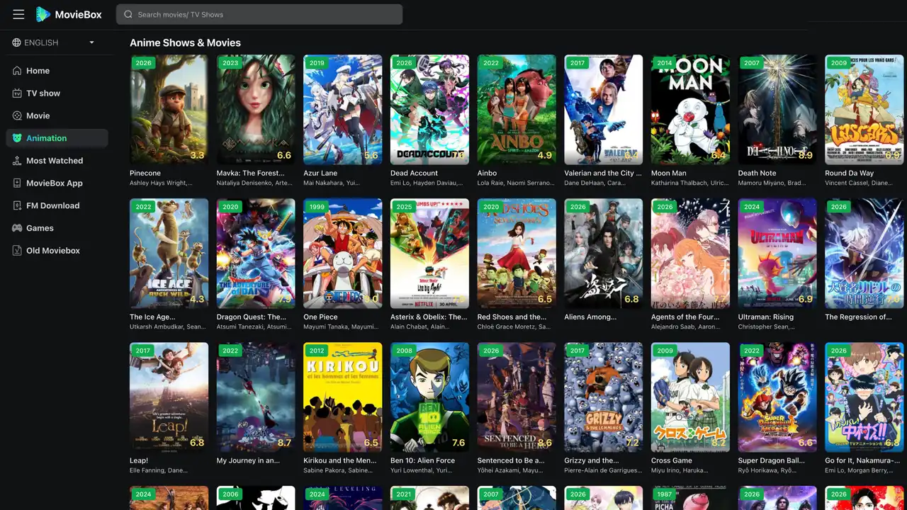MovieBox APP Download V3.2 (For Android) Free 2026 Premium Anime Titles on MovieBox